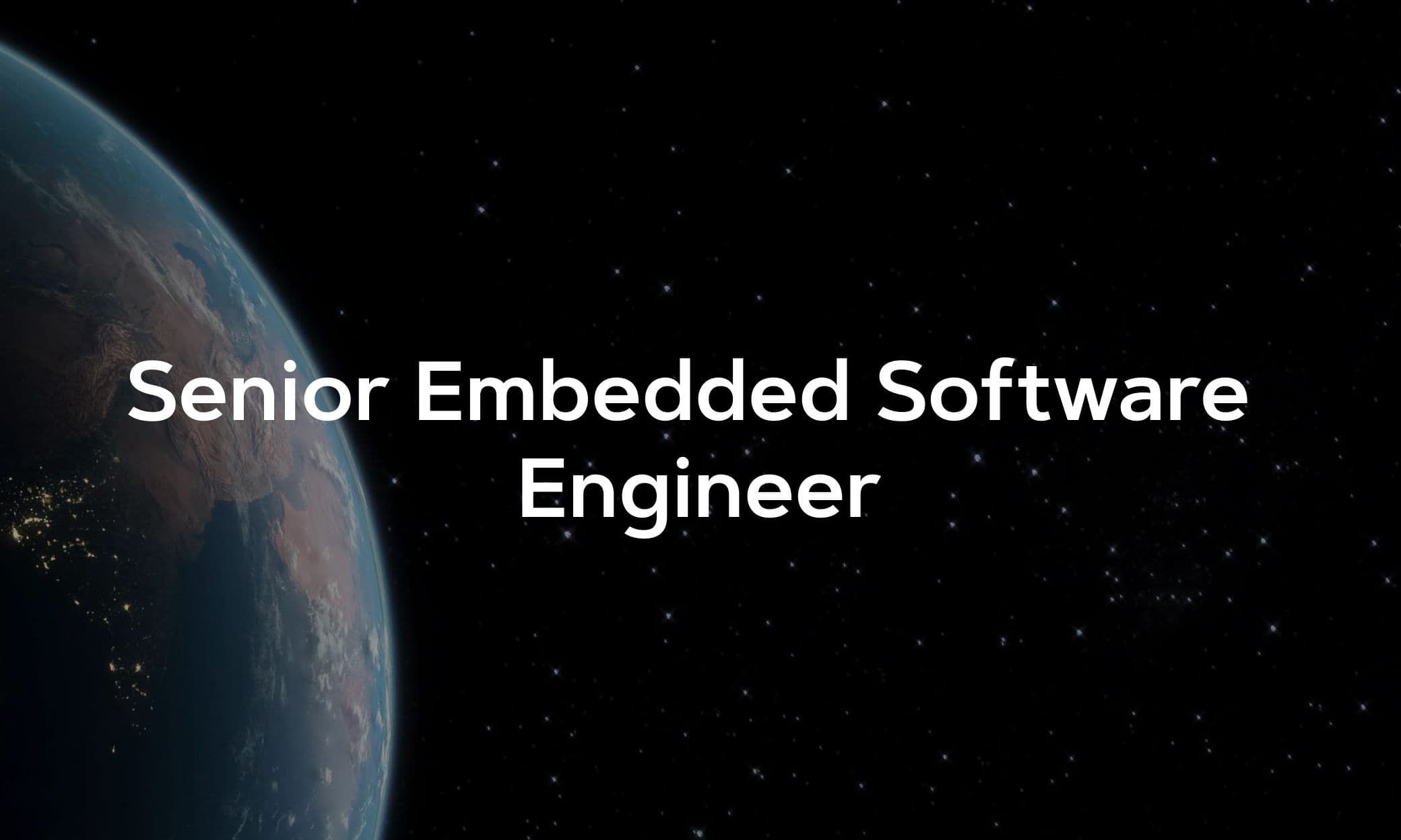 Senior Embedded Software Engineer
