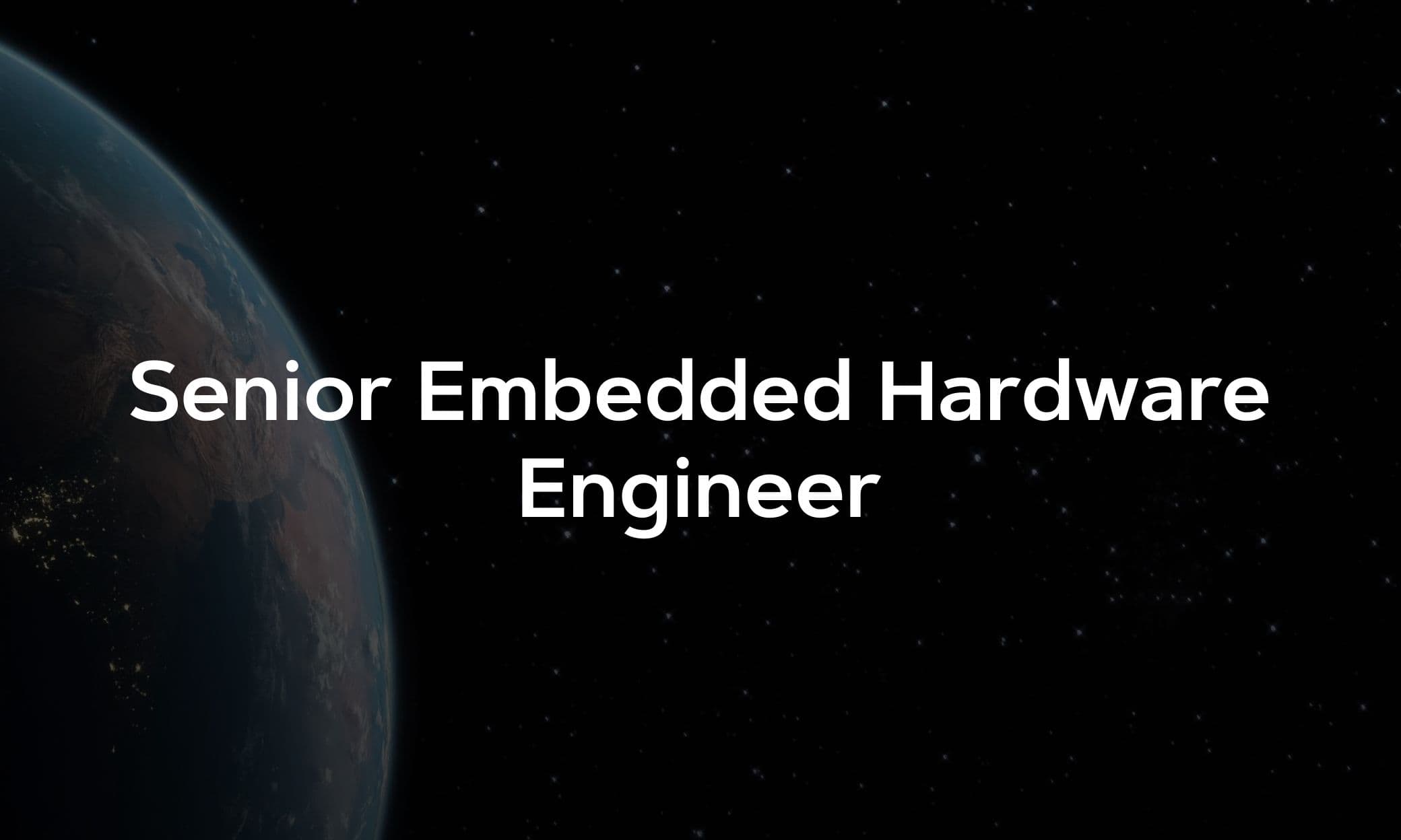 Senior Embedded Hardware Engineer