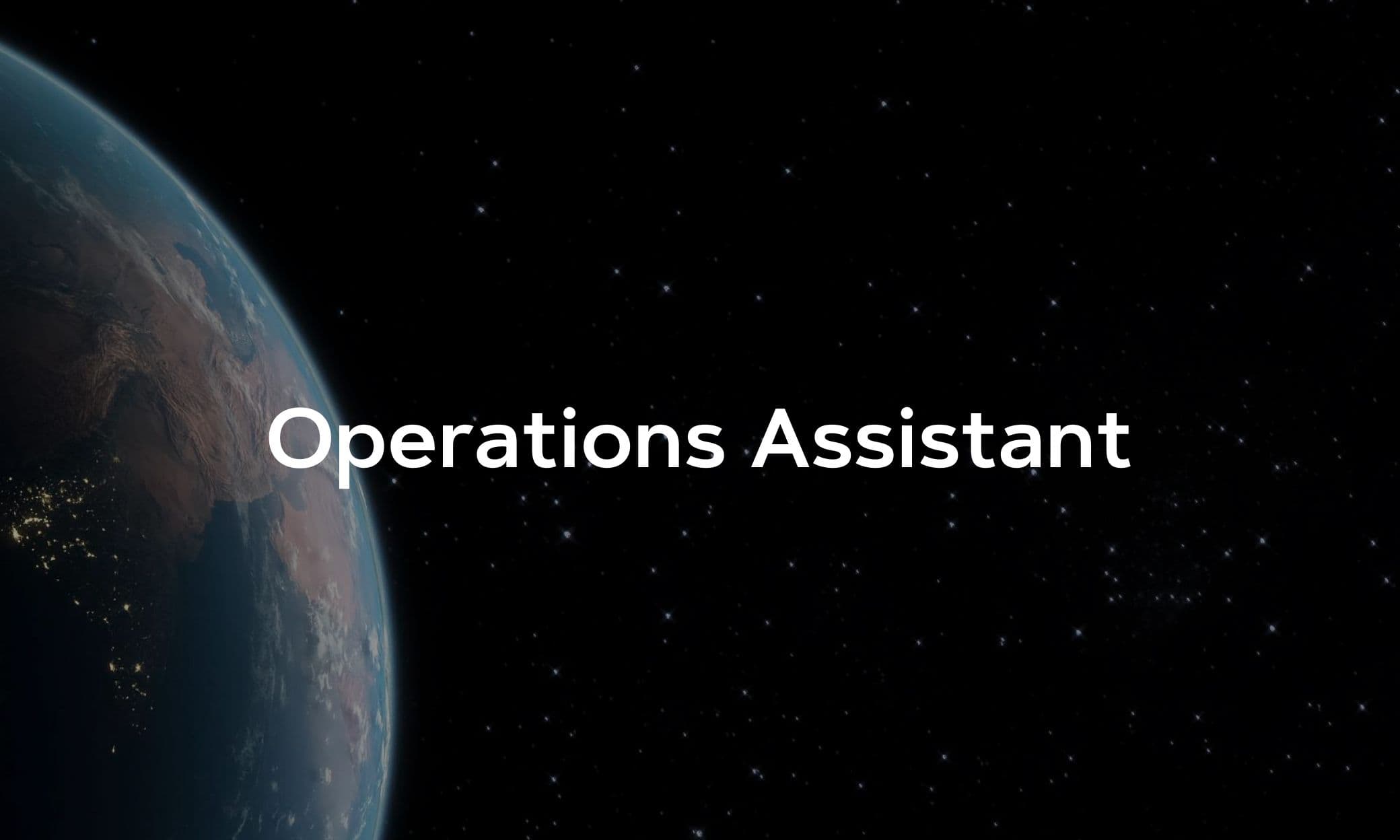 Operations Assistant